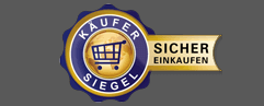 Käufersiegel „Sicher Einkaufen“ – unser Shop ist zertifiziert! - Käufersiegel vom Händlerbund | Flayms Design Onlineshop offiziell zertifiziert