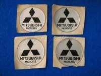Felgen Mittenembleme Selbstklebend Mitsubishi Motors(4) Aufkleber f&uuml;r Nabendeckel und Felgendeckel