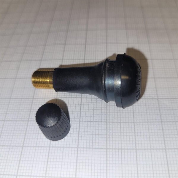 Gummi Ventil Snap in EHA TR413 mit Ventilkappe für PKW Felgen Made in Germany