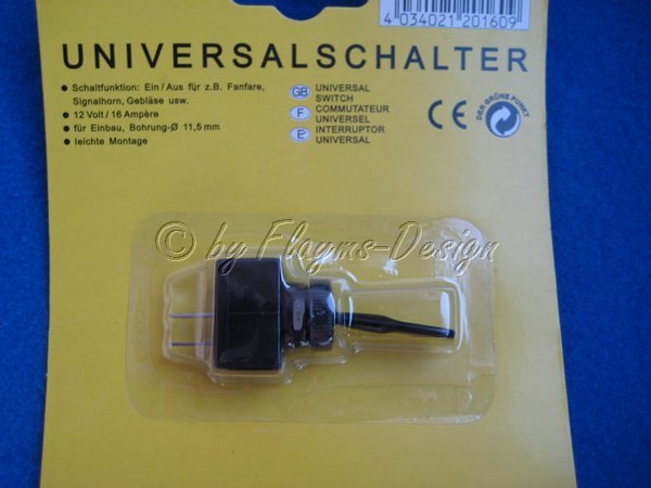 Universal Ein/Aus Schalter 12V -16A Kippschalter aroso