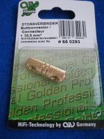 STOSSVERBINDER -10 qmm ZUM SCHAUBEN VERGOLDET *Restposten