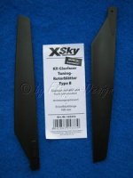 KR Tuning- Rotorblätter (Glasfaser) X-Sky f. Heli Typ B