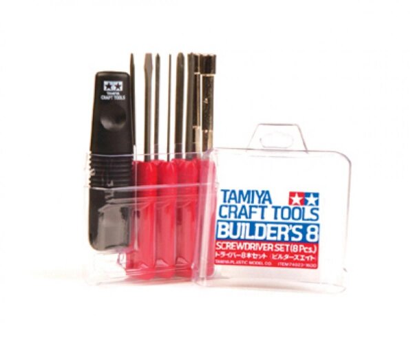 Schraubendreher-Set Tamiya 74023 Craft Tool Builder`s 8 Werkzeug-Set