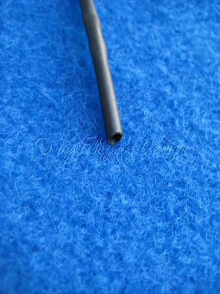 Schrumpfschlauch schwarz Durchmesser 1,6mm 1dm