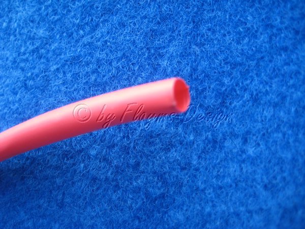 Schrumpfschlauch rot Durchmesser 6,4mm 1dm