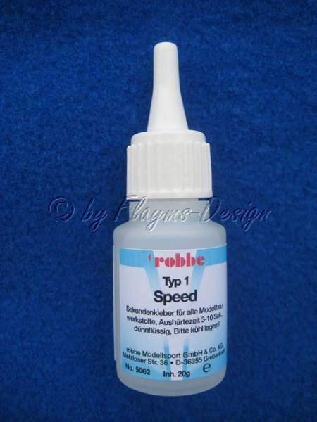 Robbe-Speed Typ1 20G Uni Sekundenkleber d&uuml;nn 20gr Flasche