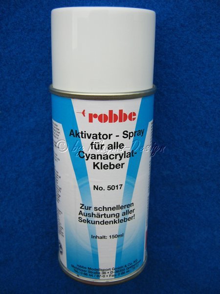 Aktivator Spray 150ml f&uuml;r Cyanacrylat Kleber robbe 5017