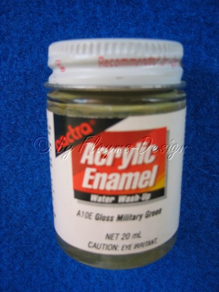 Acrylic Enamel PACTRA A10E Gloss Military Green 20ml