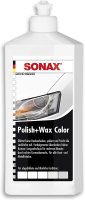 POLISH &amp; WAX COLOR Sonax Farb Politur weiss 500ml...