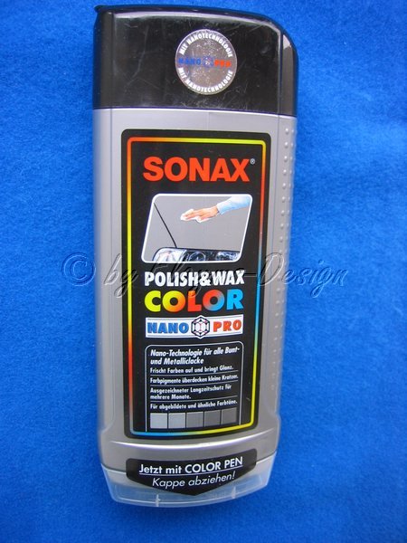 POLISH & WAX COLOR SONAX FARB POLITUR SILBER 500ml Fl.
