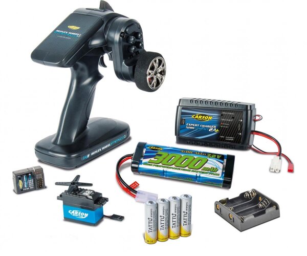 Reflex Wheel Pro 3 2.4 GHz RC Fernsteuerungs Einsteiger Elektro Set 2-Kanal CARSON