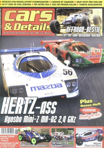 Cars & Details Fachzeitschrift Ausgabe 8/2008 NEU cd82008