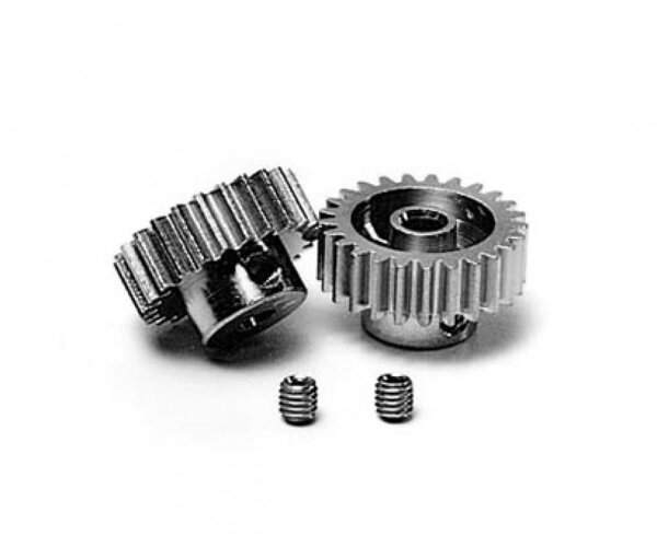 MotorRitzel Set 24Z 25Z Modul 0.6 mm Aluminium gehärtet Tamiya 50477