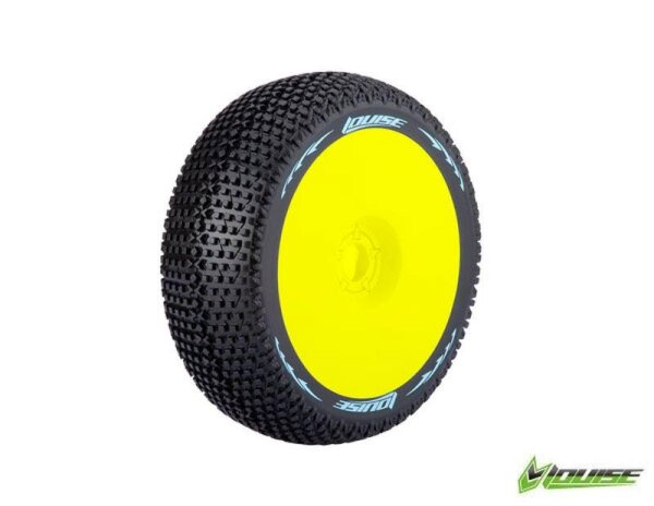 1:8 Rädersatz B-Turbo super soft Felge gelb Verbrenner Louise LOUT3104VY