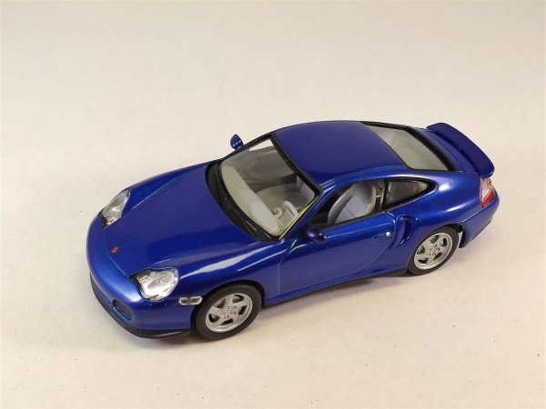 1:43 Porsche 911 Turbo 2000 blau Schuco 3315082