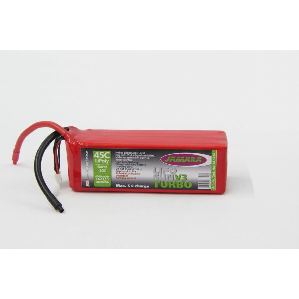 Akkupack LipoSun V3 Turbo 6N 22,2V Jamara 141414 Brust 80C LiPoly