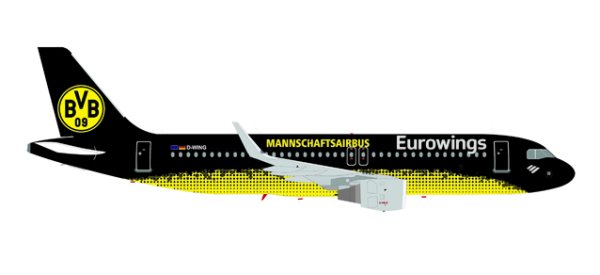 HERPA 558167 Eurowings Airbus 1/200 A320 BVB Mannschaftsairbus 611312