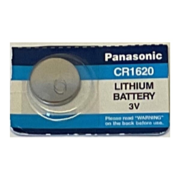 Lithium Knopfzelle CR1620 3V/68mAh Blister Rechnerzelle Panasonic
