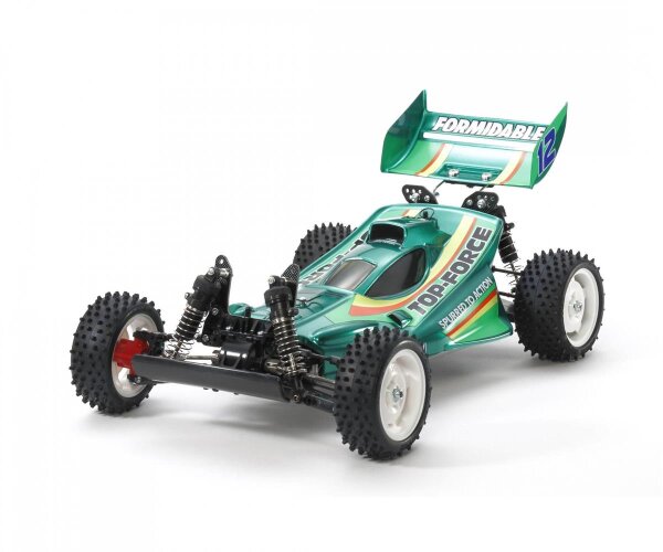 TAMIYA 1:10 RC Top Force 2017 4WD Buggy TA-01B mit vielen Tuningteilen