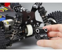 TAMIYA 1:10 RC Top Force 2017 4WD Buggy TA-01B mit vielen Tuningteilen