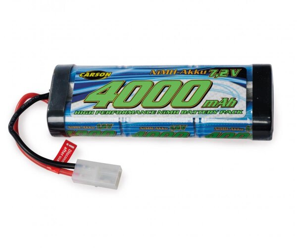 Racing Akku Pack 7,2V 4000mAh NiMH Carson 500608225 Inline mit Tamiya Stecker