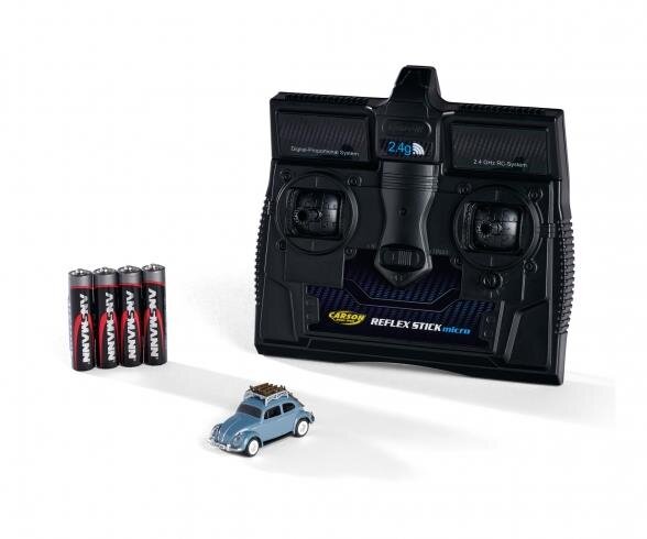 VW Käfer Wintersport 1:87 – Mini RC-Kultauto mit LED & 2.4 GHz Carson 500504149