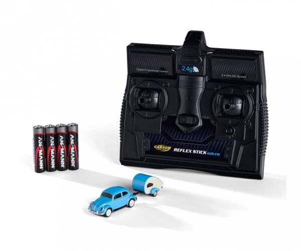 1:87 VW Beetle mit Anhänger 2.4G 100% RTR Carson 500504148