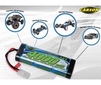 7,2V/3000mAh NiMH Race Akku TAM Carson 500608224