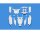 TAMIYA Karosserie C-Teile DT-04 NxGen – Body Parts Set 300051756