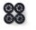 1:10 Räderset (4) Design 14 Speichen schwarz 26mm Profilreifen 500900174 Carson