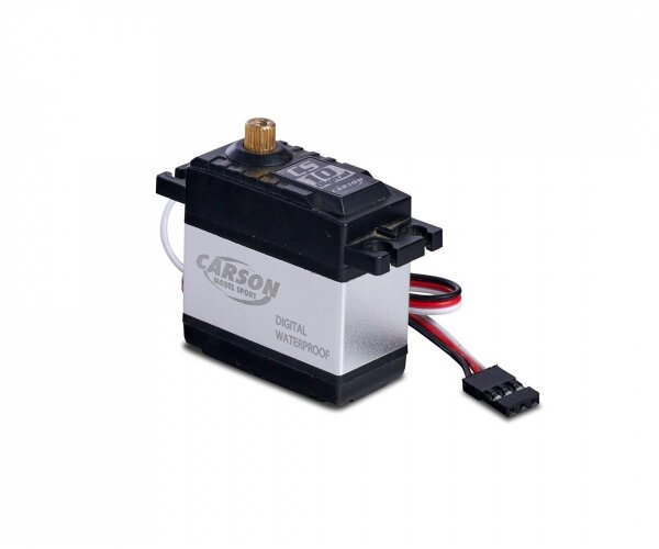 Servo CS-10 Digital Standardgröße wasserdicht mit Metallgetriebe JR/MG/WP/0,17 Carson 502051