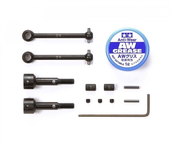 Halbkardan Set Stahl Antriebswellen Paar  für TT-01, TT-02 Tamiya 300053792