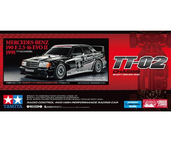 Mercedes-Benz 190E Evo II DTM 1991 König Pilsener 1:10  TT-02 4WD Bausatz Tamiya 300058752