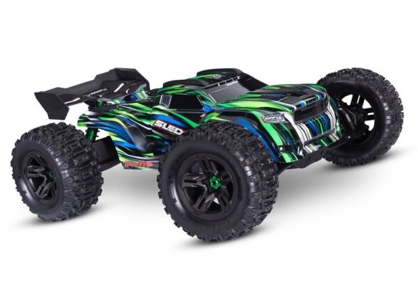 Traxxas Sledge 1:8 4x4 Brushless Monster Truck – grün RTR ohne Akku/Ladegerät TRX95096-4-GRN