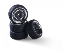 1:10 Räderset Classic Design schwarz-chrom 26 mm...
