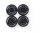 1:10 Räderset Classic Design schwarz-chrom 26 mm – Carson 500900188