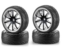 1:10 Big Wheel-Set 02 10-Speichen schwarz/chrom –...