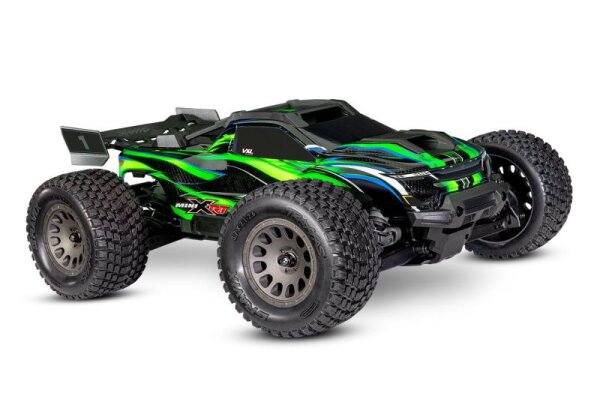 TRAXXAS MINI-XRT V2 3S-Power 4x4 grün 1/16 Monster-Truck RTR Brushless, HD-Teile, mit 2S Lipo/Lader