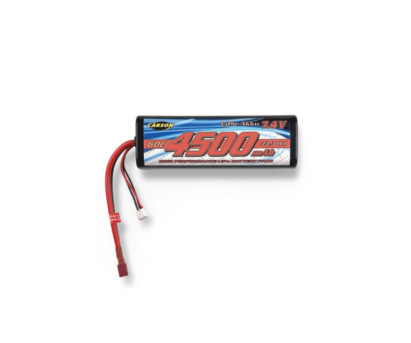 7,4V 4500mAh 60C LiPo Classic Size T-Plug Carson 500608312