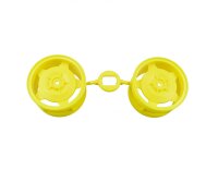 Buggy Felgen 1:10 hinten 12mm Hex Star Dish neongelb (2)