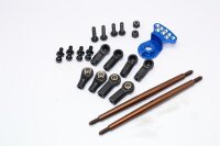 Servo Saver blau mit Spurstangen für TAMIYA DT03 GPM...