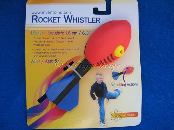 Rocket Wistler Wurfspiel mit Pfiff für Kid`s ab 5 rot