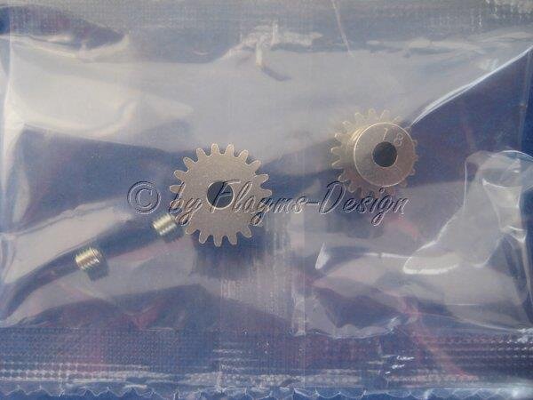 MotorRitzel 18Z 19Z Modul 0,6 mm Aluminium Tamiya 50355