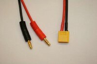 Ladekabel XT-60 30cm 14AWG XT60 auf 4mm Bananenstecker...